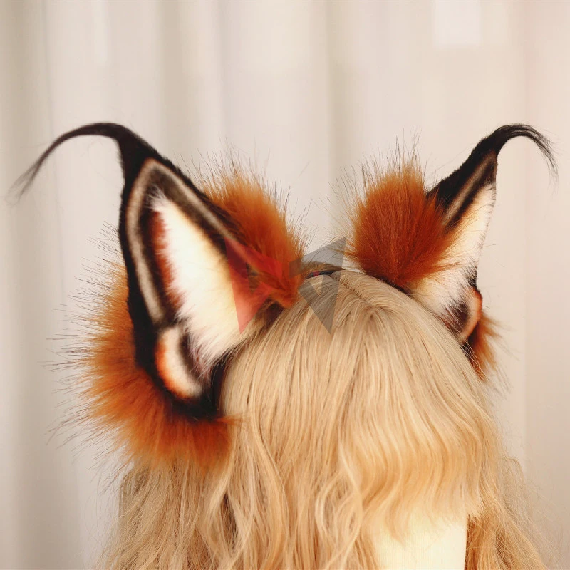 New Hand Made Work Caracal Cat Ears Hairhoop Headband Headwear Costume Accessories Custom Made