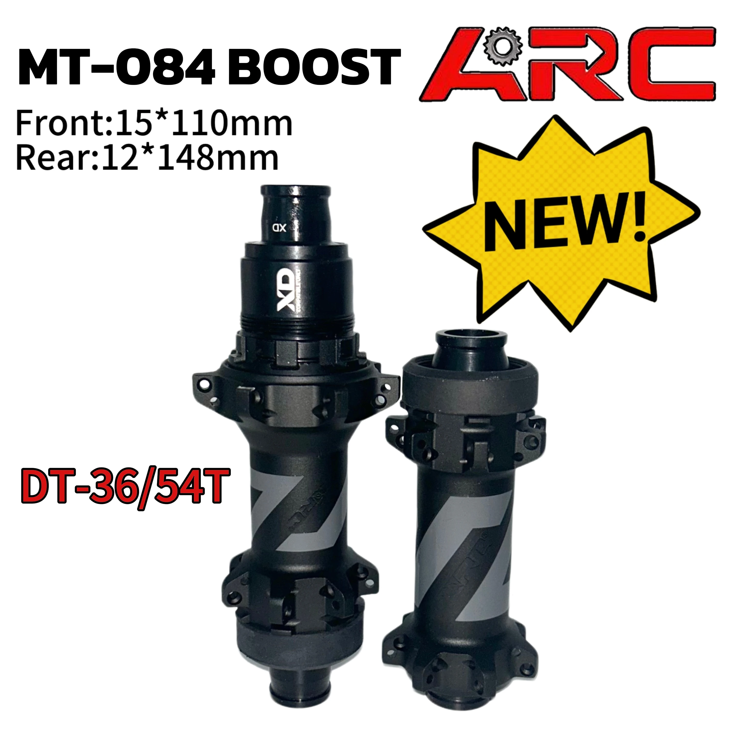 

New！ARC MT-084 BOOST MTB HUB CenterLock Disc Brake Straight-Pull 28-Hole DT-36/54T 12*148mm/15*110mm Thru-Axle With HG/MS/XD