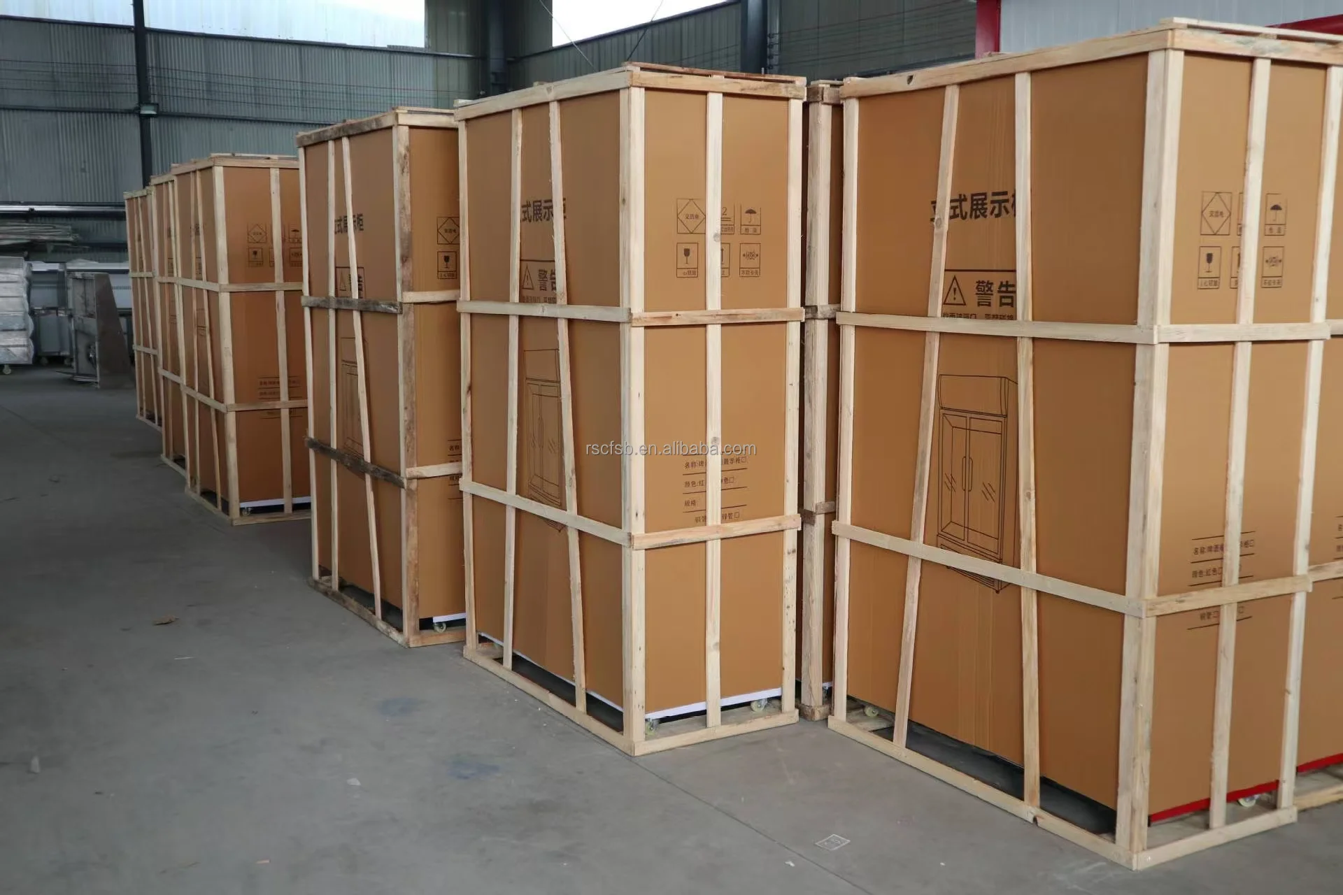 ワインディスプレイ付きアイス冷蔵庫冷蔵陳列キャビネット透明ガラスドアオープンフロント冷蔵庫