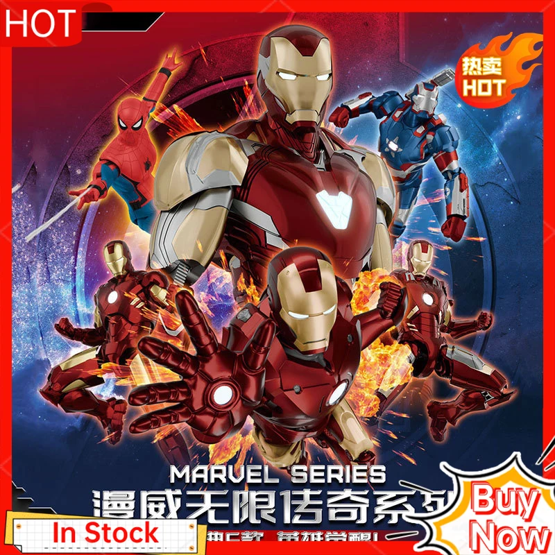 

Marvel The Infinity Saga Avengers 1/12 Scale Plastic Model Kit Iron Man Spider - Man Collectible Toys Gifts for Boys