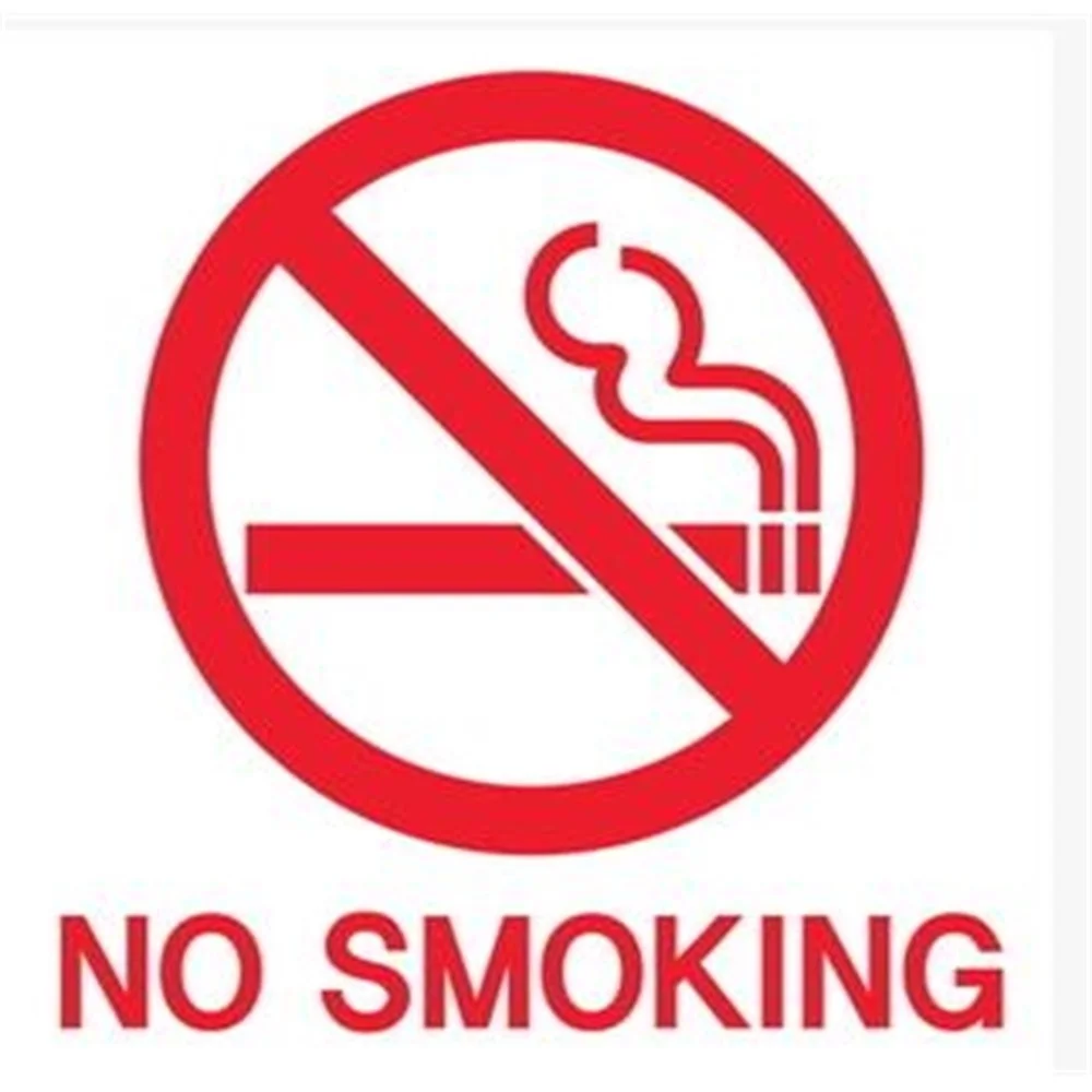 5 Pcs A Lot No Smoking Store Warning Sign Wall Sticker