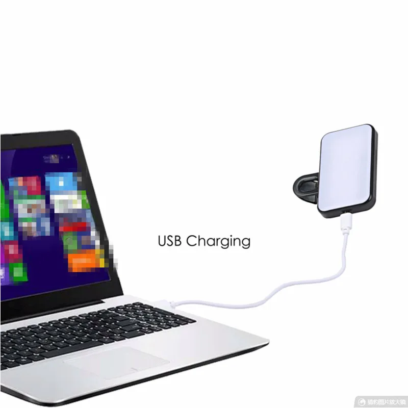 Portátil Mini Selfie Fill Light, Recarregável, 3 Modos, Brilho Ajustável, Clip On para o Telefone Móvel, Computer Fill Light, Make Up