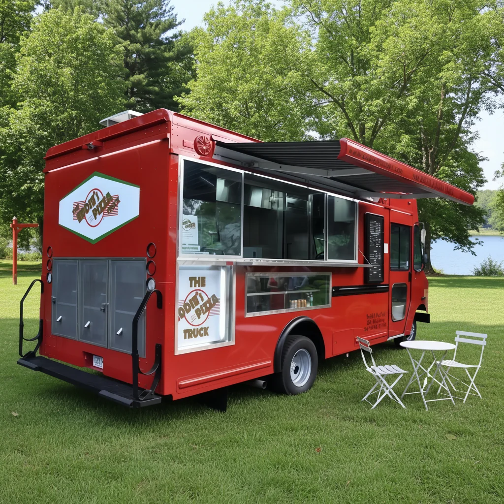 Fully Equipped Food Trailer Mobile Catering Kitchen for Coffee Dessert Ice Cream Pizza Burger and Event Service Business