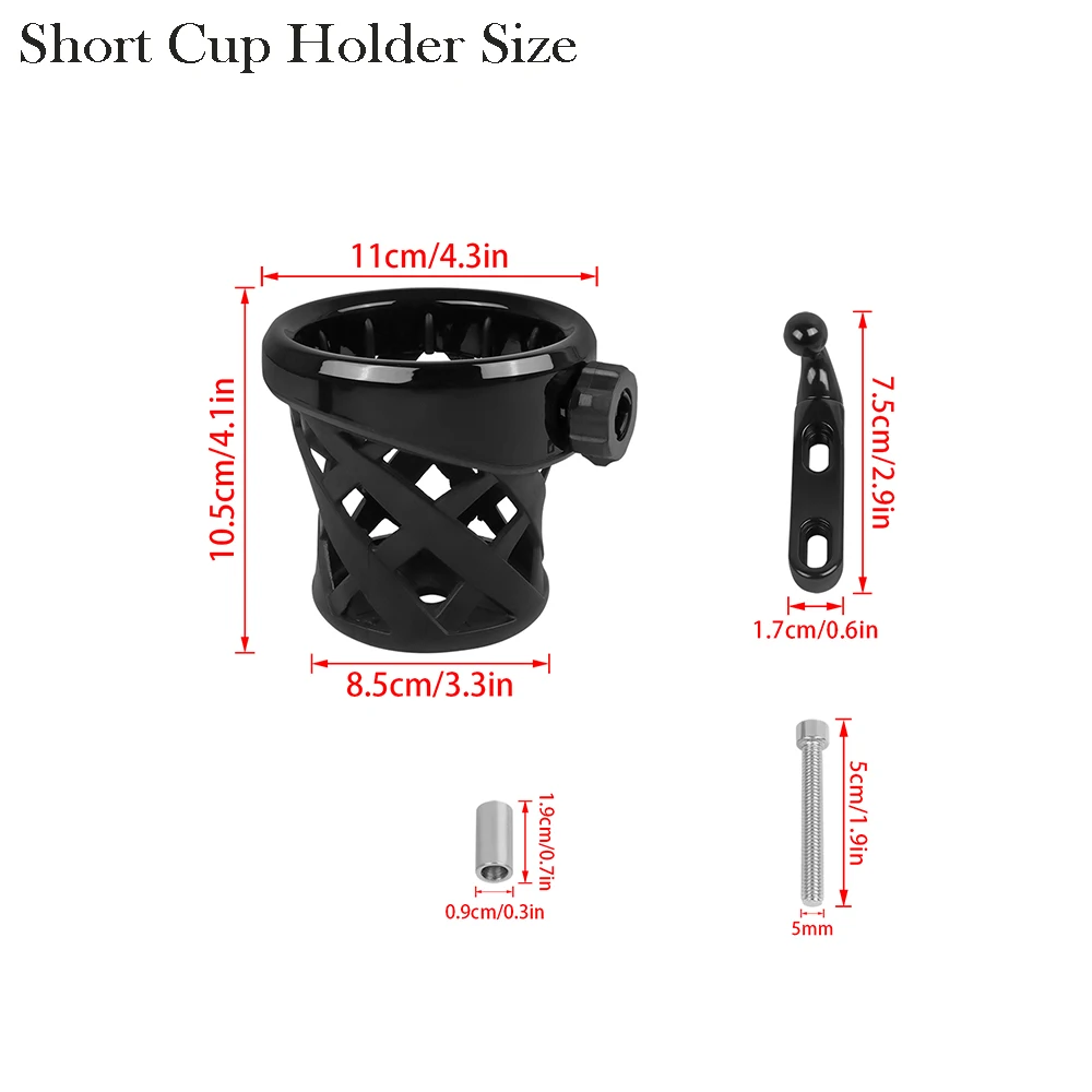 Motorcycle Passenger Water Bottle Holder Drink Cup Bracket For Honda Goldwing GL 1800 GL1800 2001-2023 Extended Water Cup Holder