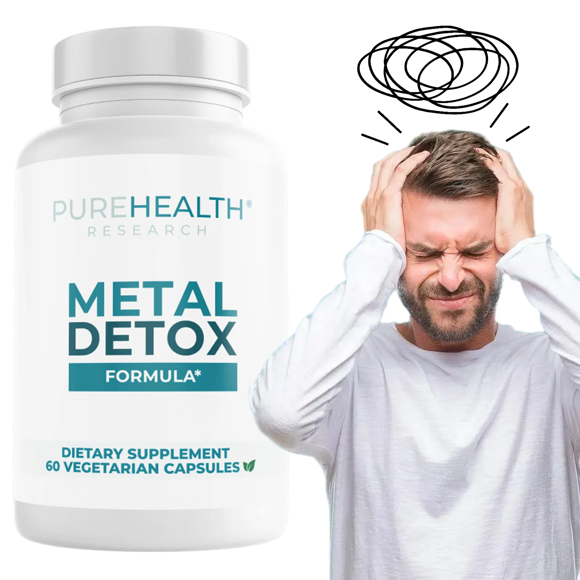 

Metal Detox Formula - Supports Heavy Metal Detoxification, Promotes Intestinal Health, Replenishes Energy, and Enhances Immunity