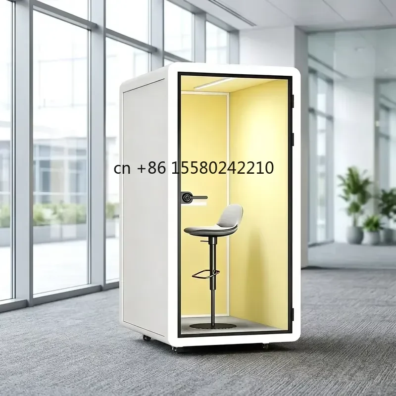 2026 hot Modern Modular Privacy Soundproof Office Pods Movable Work Room Phone Booth Cabin Silent Meeting Cabin Stylish