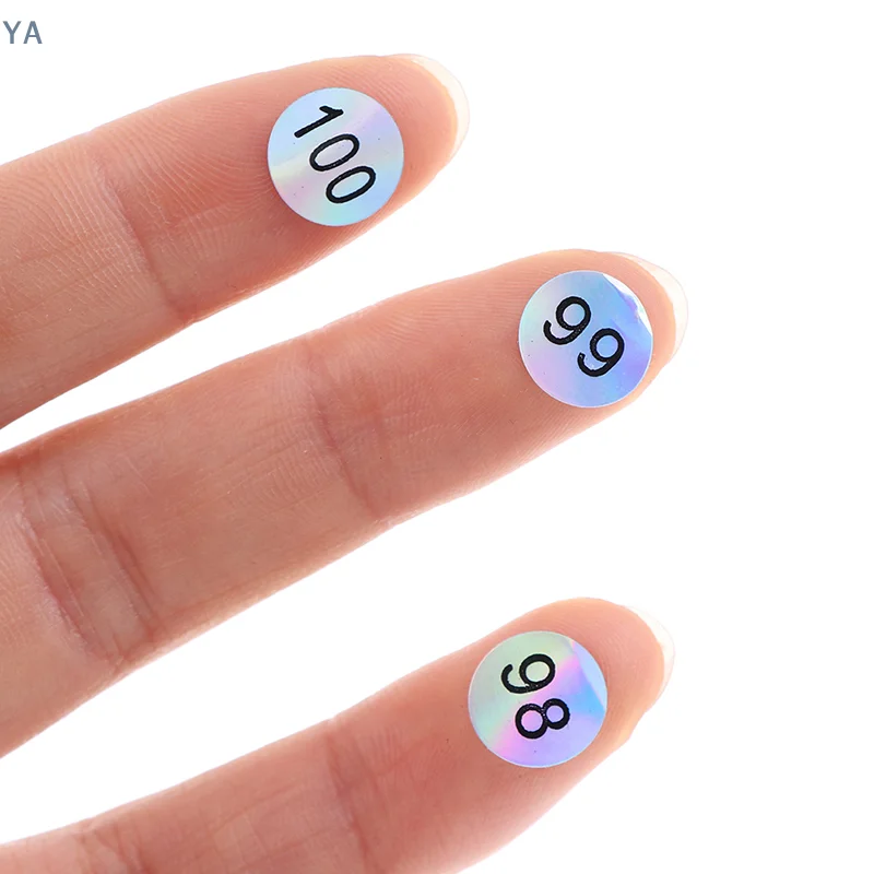 【YA】Waterproof Number 1-200 Laser Labels Stickers Nail Polish Lipstick Number Tags