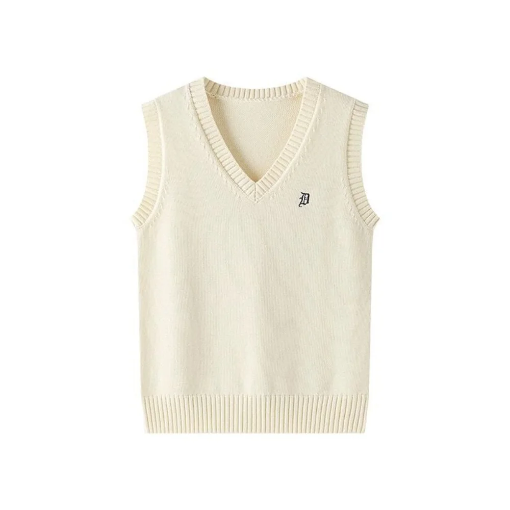 Japanese College JK School Uniform, V-Neck Embroidered Knit Vest Two-Piece Set,Women Outfit for Spring Autumn Daily Wear&Cosplay