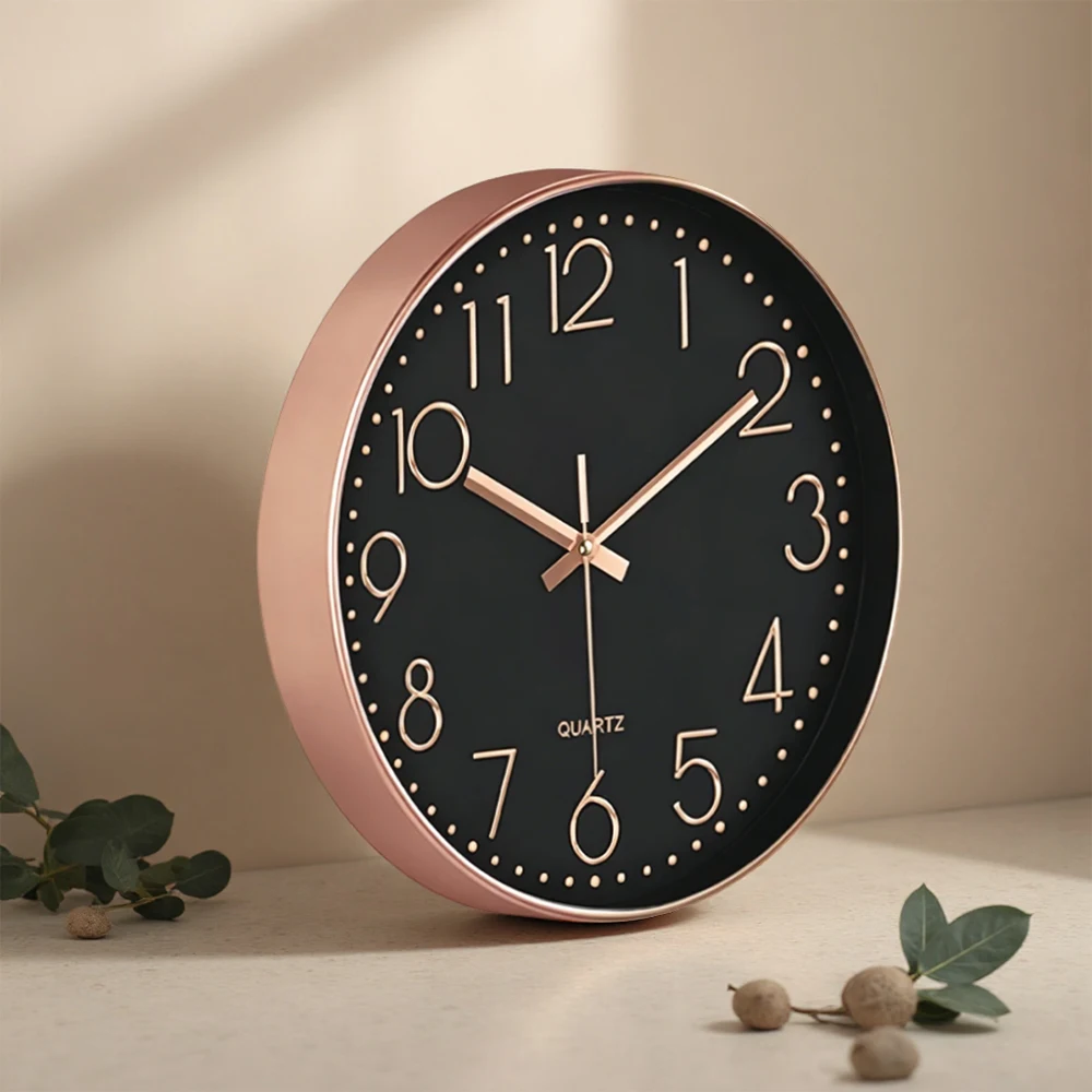 10 Inch Quartz Wall Clock Modern Cubic Digital Silent Clock Living Room Bedroom Wall Clock With Non Ticking Home Decoration