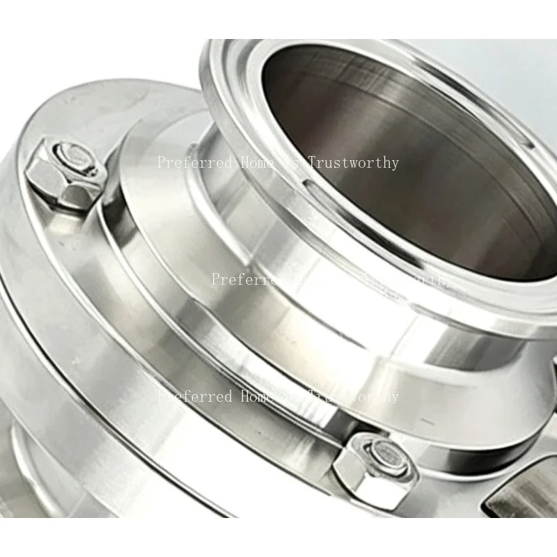 Suitable for SS304 Tri Clamp Sanitary Butterfly Valve with Silicone Gasket, 63‑159mm for Homebrew Beer Brewing