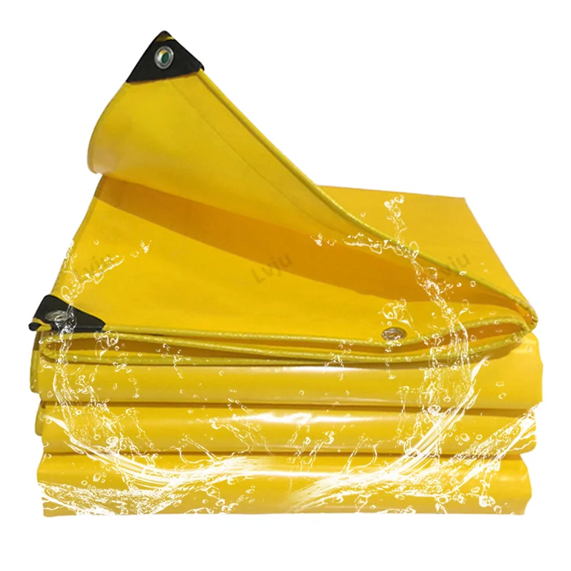 Mildew Resistant PVC Truck Cover Tarps: Durable PVC Coated Tarpaulin Cover for Plain Style Trucks, Easy to Install/Fold