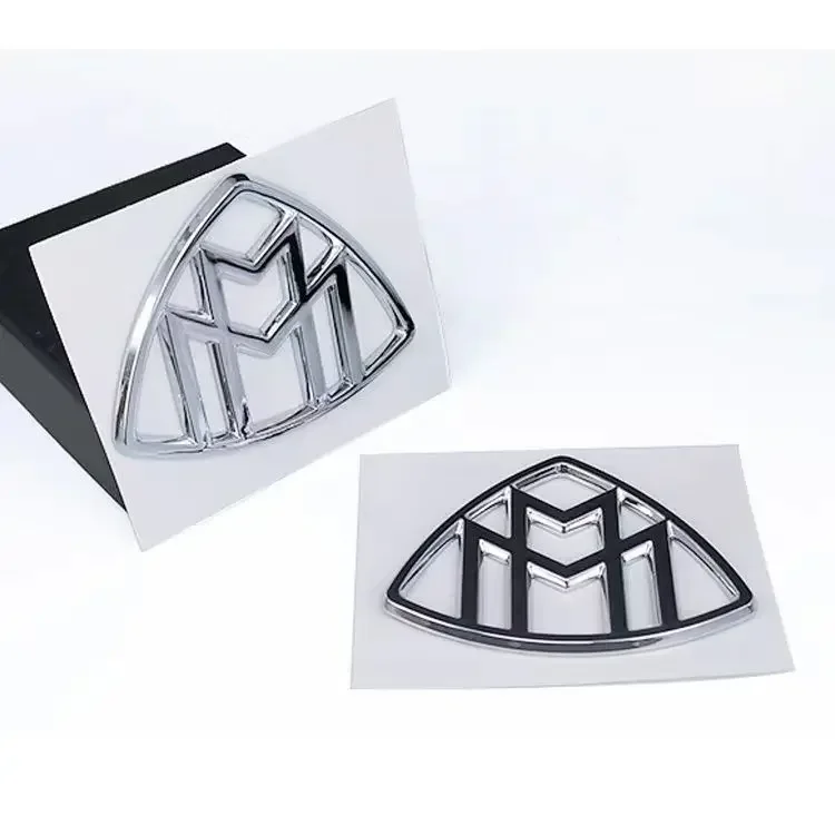 3D Metal Maybach Side Emblema, Carro GLS GLE S500 C Adesivo Do Logotipo, Traseiro Bumper Cauda Porta Tronco Adesivo, Styling Acessórios, 1Pc