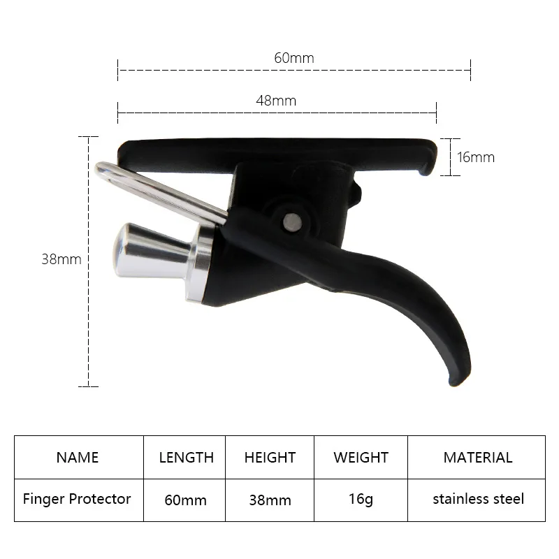 LETOYO For Fishing Casting Trigger Aid with Finger Protector ABS Material Stainless Steel Components  for Accurate Casts