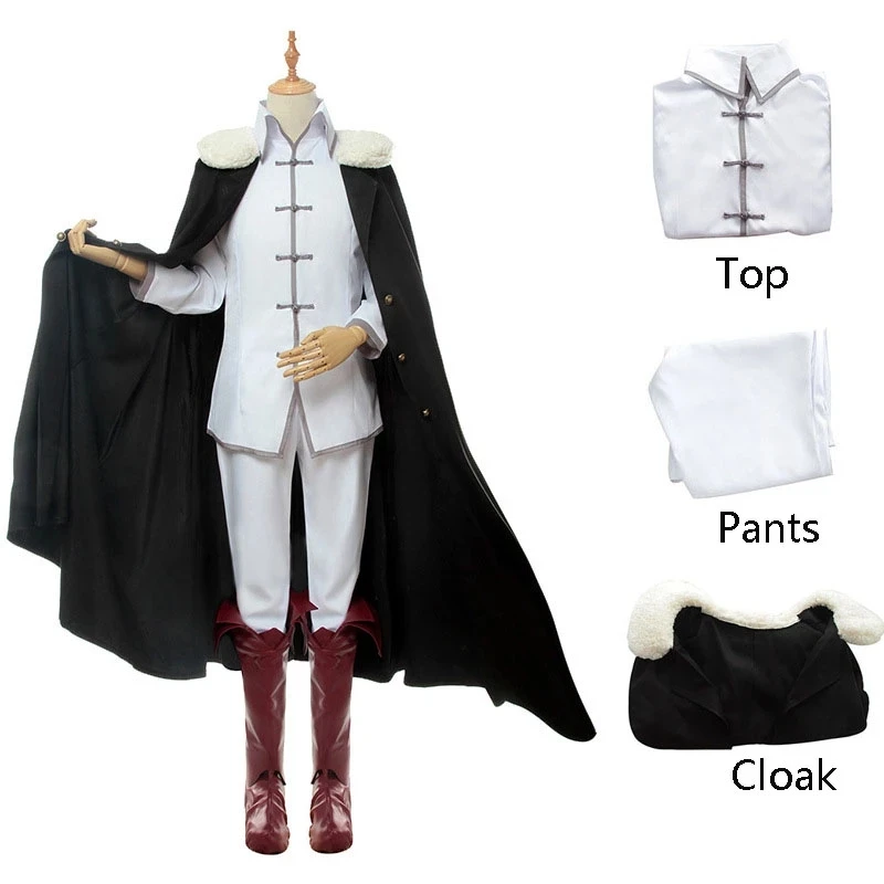 Disfraz de Cosplay de Anime Bungo Stray Dogs Fyodor Dostoevsky, capa superior, pantalones, traje para mujeres y hombres, Halloween, Carnaval, juego de rol