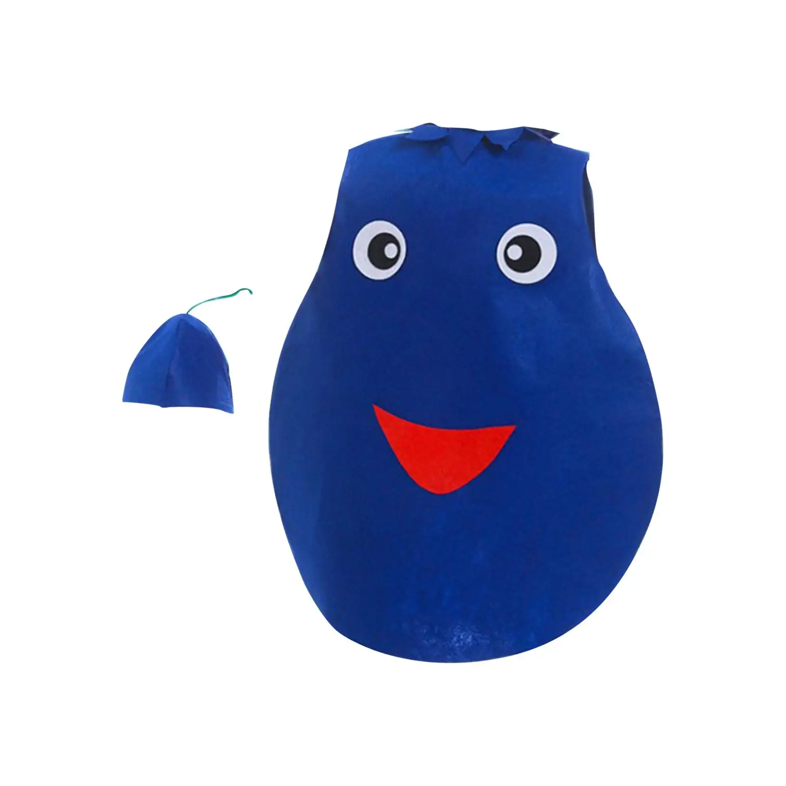 Kids Blueberry Costume Cosplay Cartoon Novelty Portable Reusable Children Costume for Party Props Halloween Fancy Dress Carnival