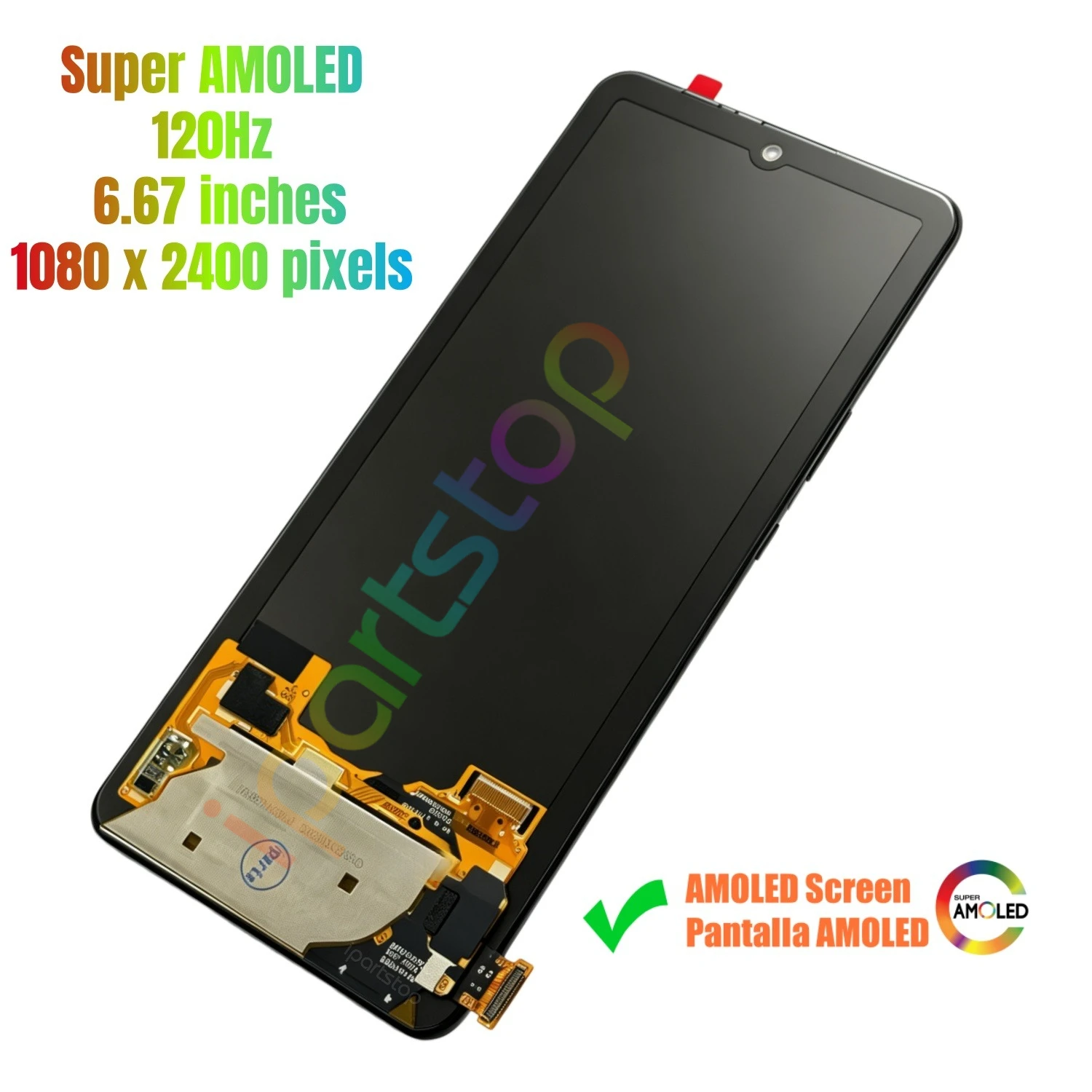 iParts Replacement New Display for Xiaomi Mi 11i 5G M2012K11G 120Hz Super AMOLED Touch Screen Digitizer with Frame Assembly OEM