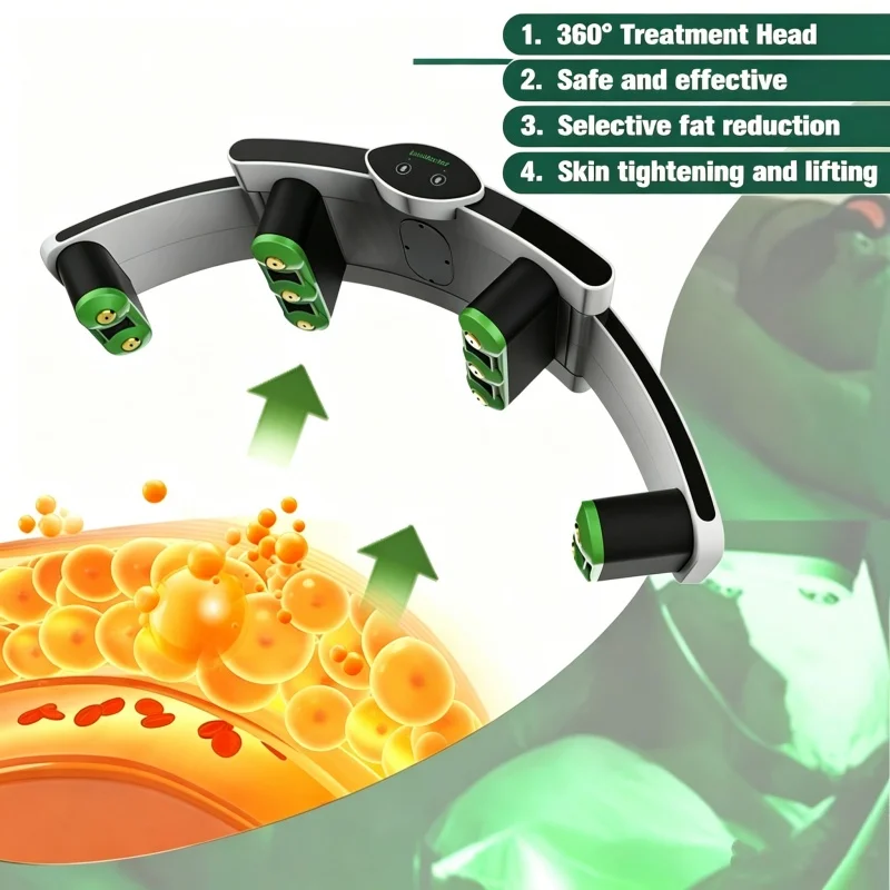 2026 Newest 10D Emerald Laser Painless 532nm green and red light Fat Weight Loss Body Shaping Slimming