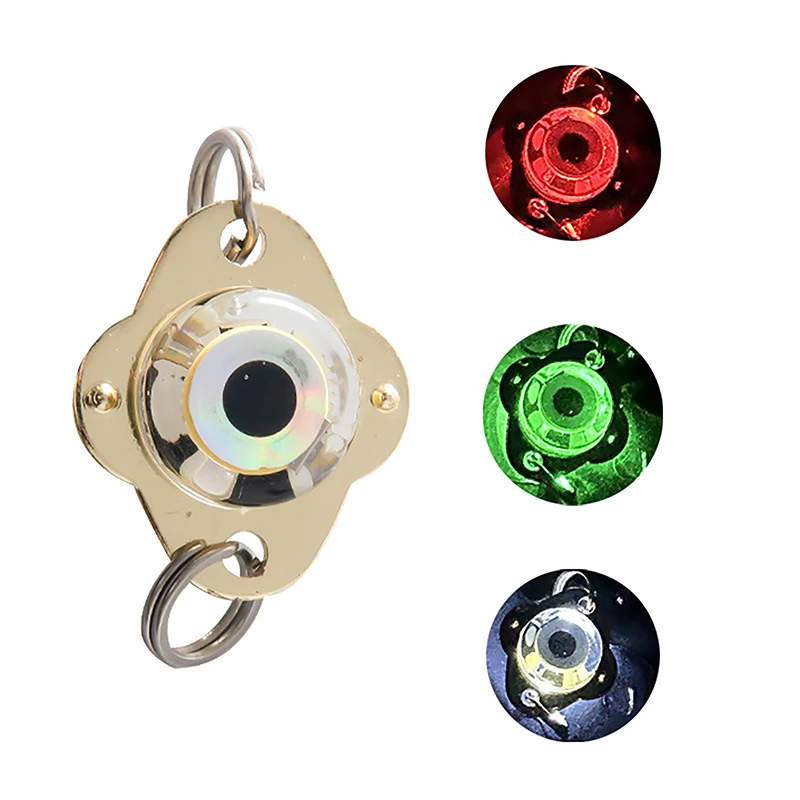 1Pc 3 Colors Alternate Flashing Fishing Lure High Brightness Light LED Fishing Light Deep Drop Waterproof Underwater Attractants