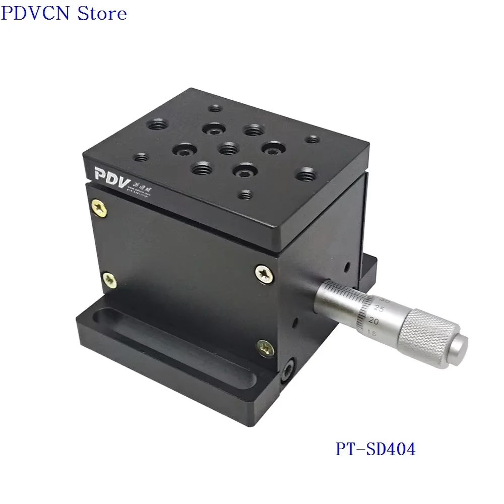 PT-SD404 Precise Manual Lift, Z-axis Manual Lab Jack, Elevator, Optical Sliding Lift, 5mm Travel linear table