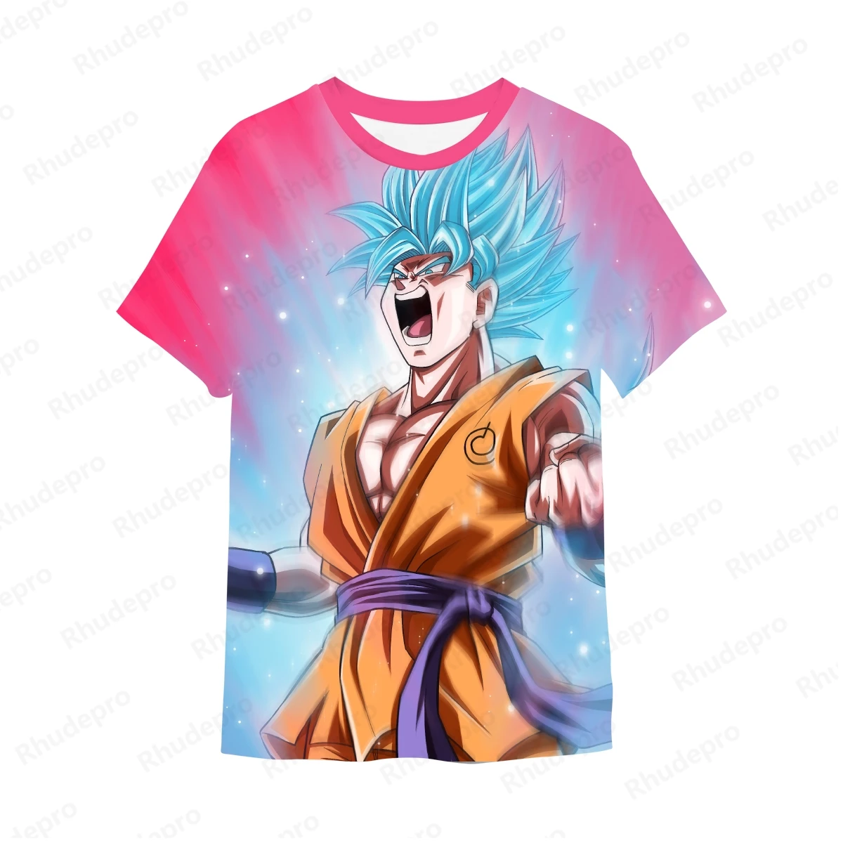 Dragon Ball 2024 Goku Men's T-shirt Anime T-shirts Children's Clothing Short Sleeve Essentials Tops Fashion New Harajuku Style