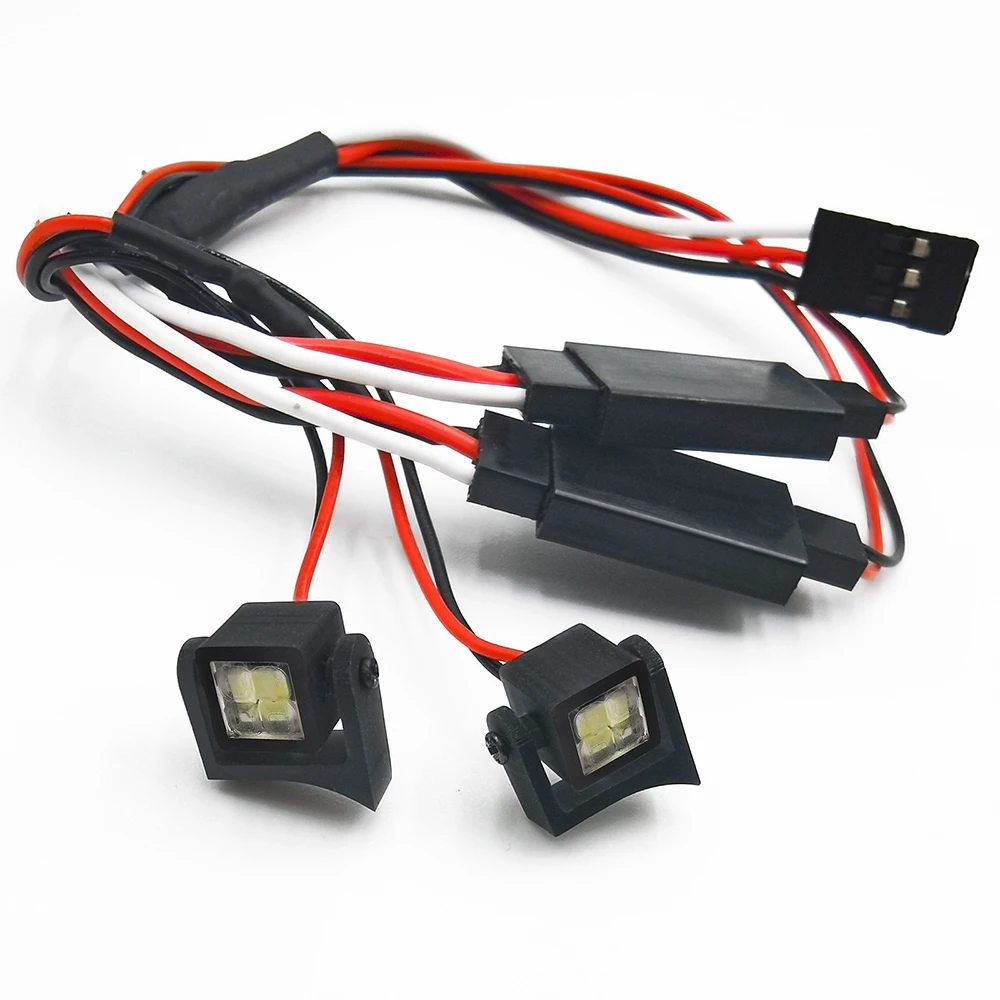 AXSPEED LED Light Spotlight Decoration Lamps for 1/24 RC Crawler Axial SCX24 AXI00002 AXI00005 Wrangler Gladiator Upgrade Parts