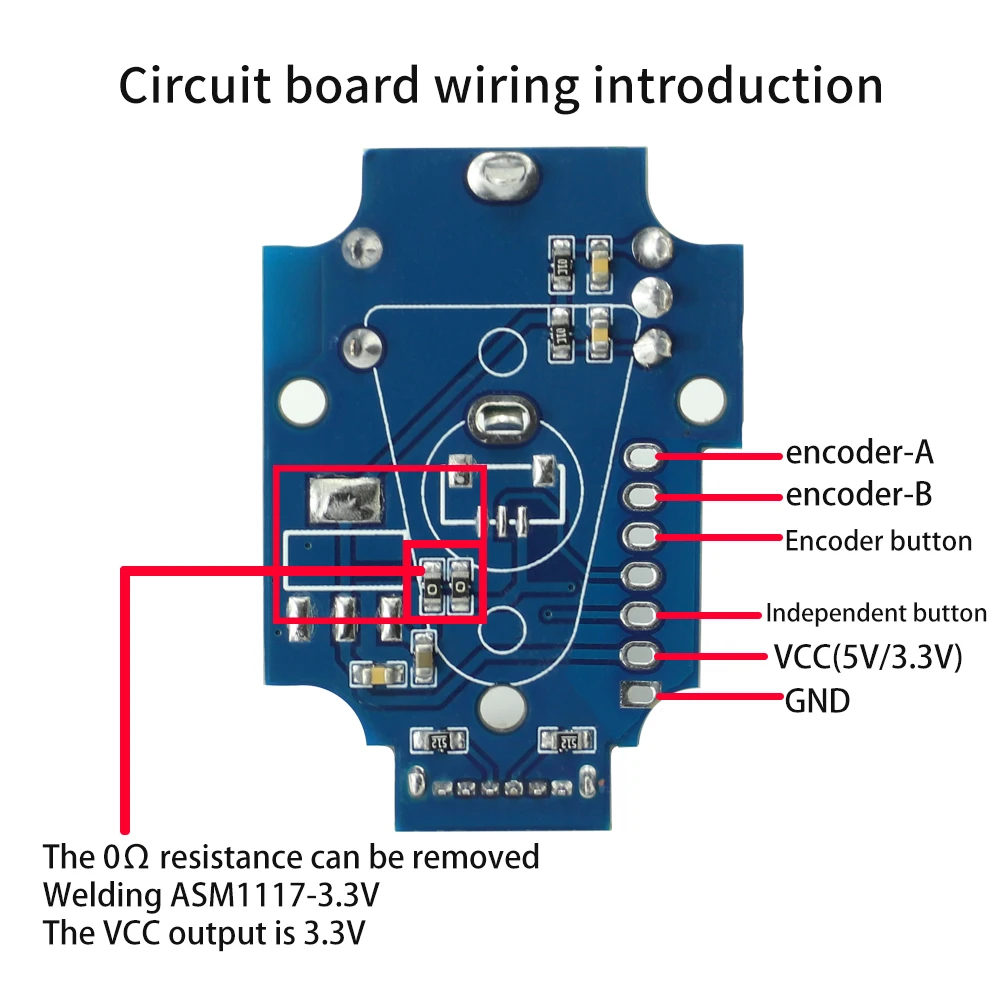 Modulo di encoder rotativo a 360 gradi Uscita digitale a impulsi Interfaccia chiave individuale di tipo c per la regolazione del controllo del volume di attenuazione della velocità