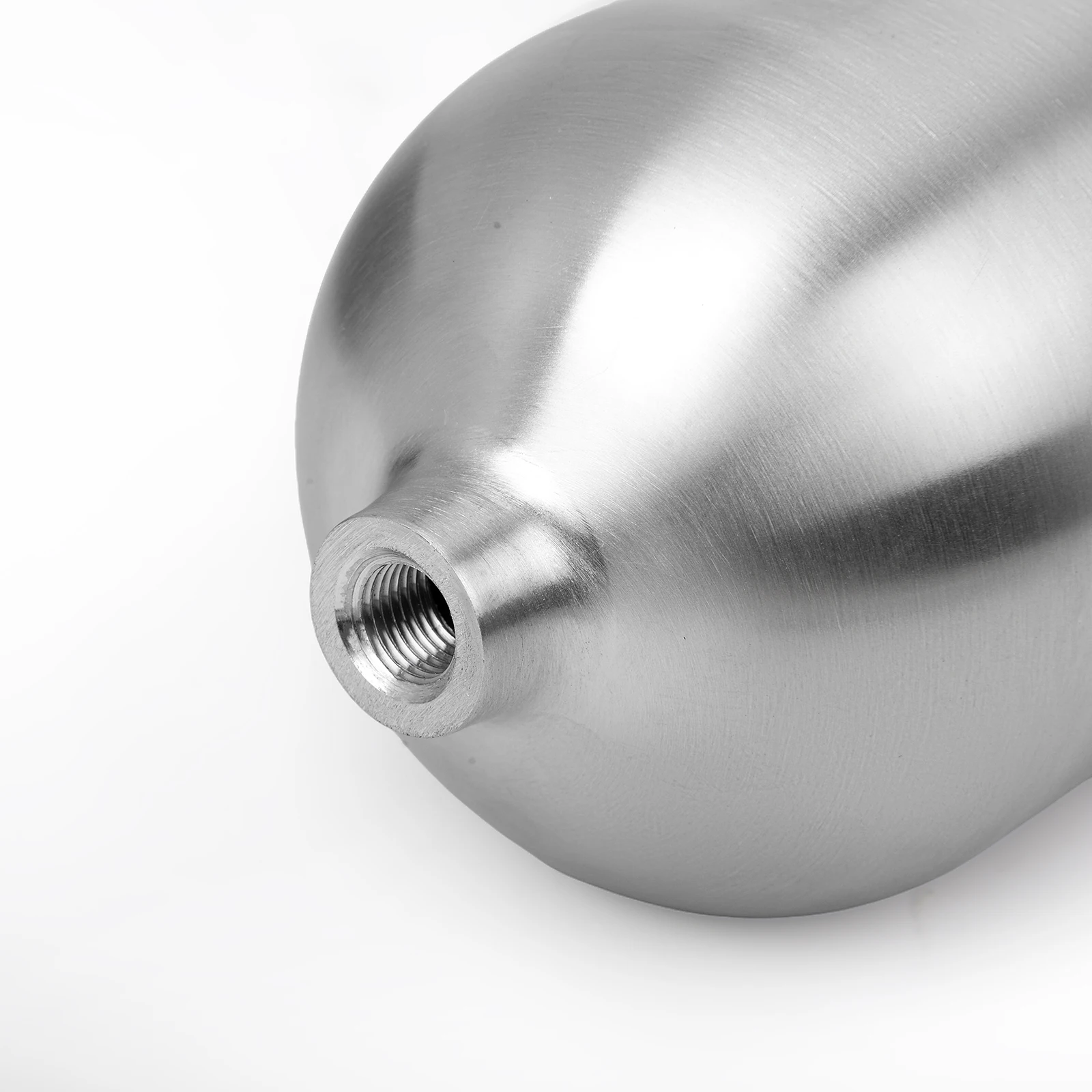 Universal G1/4*5 Hole 1 Gallon 100*450MM Air Tank Aluminum Seamless Polish with 2 Clamp for Air Suspension System Accessories