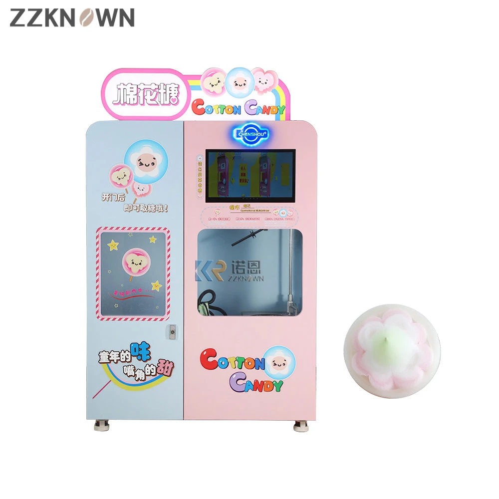 

Cotton Candy Machine Vending Automatic Big Capacity Sugar Cotton Candy Flavors Marshmallow Vending