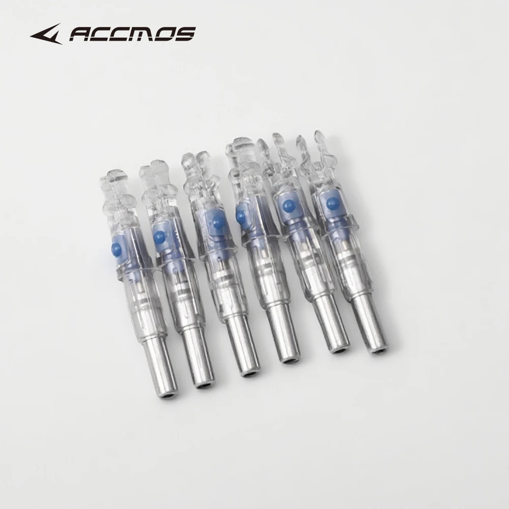 3/6/12 قطعة جديد مضاء السهم Nocks ID 6.2 مللي متر مع التبديل مجمع الرماية القوس الصلب الكرة والسهم ثنائي الغرض اطلاق النار ملحق