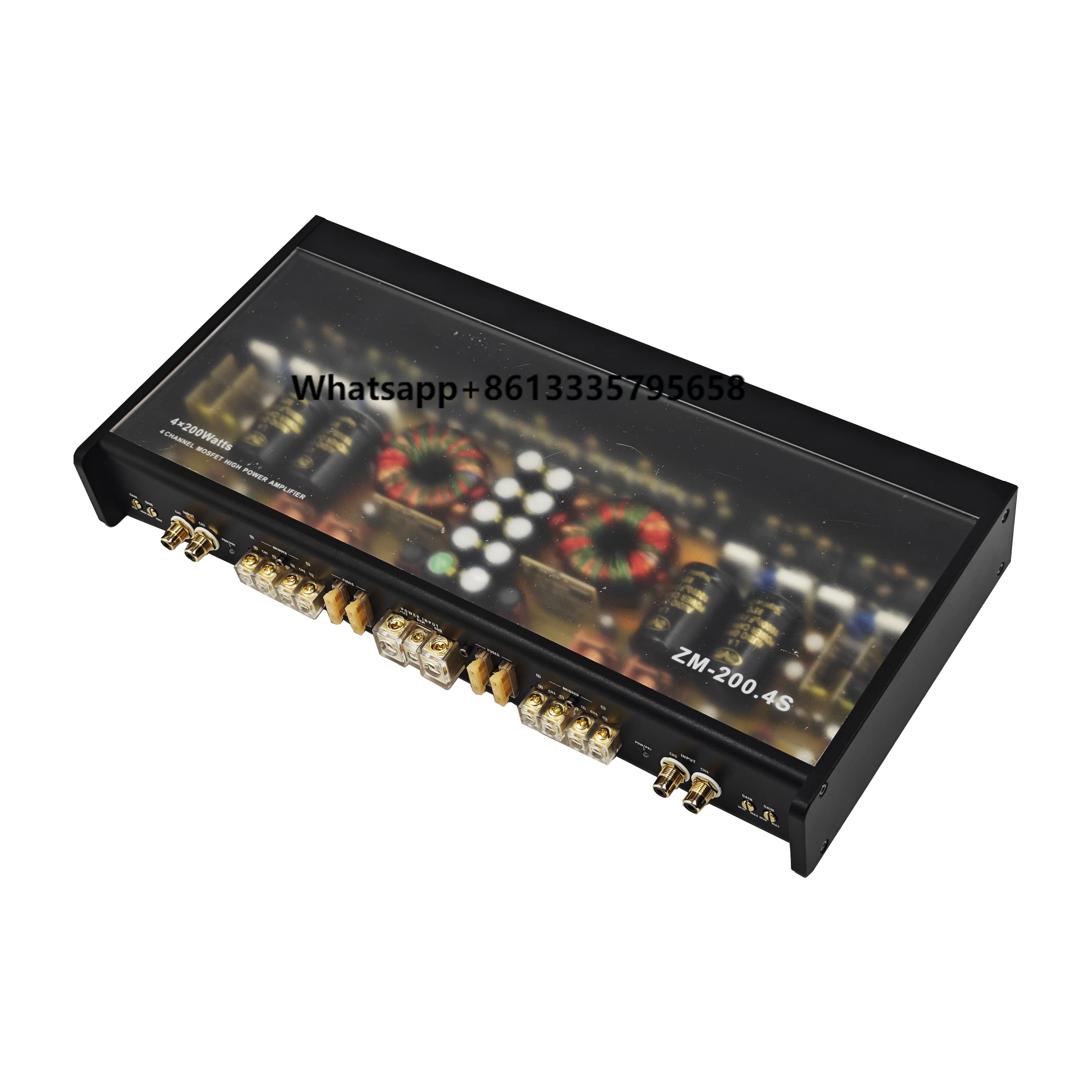 

Best Price Premium Audio Enhancement Car Amplifier Strong Bass Subwoofer 4-Channel Mono Aluminium Material Class D Crossovers