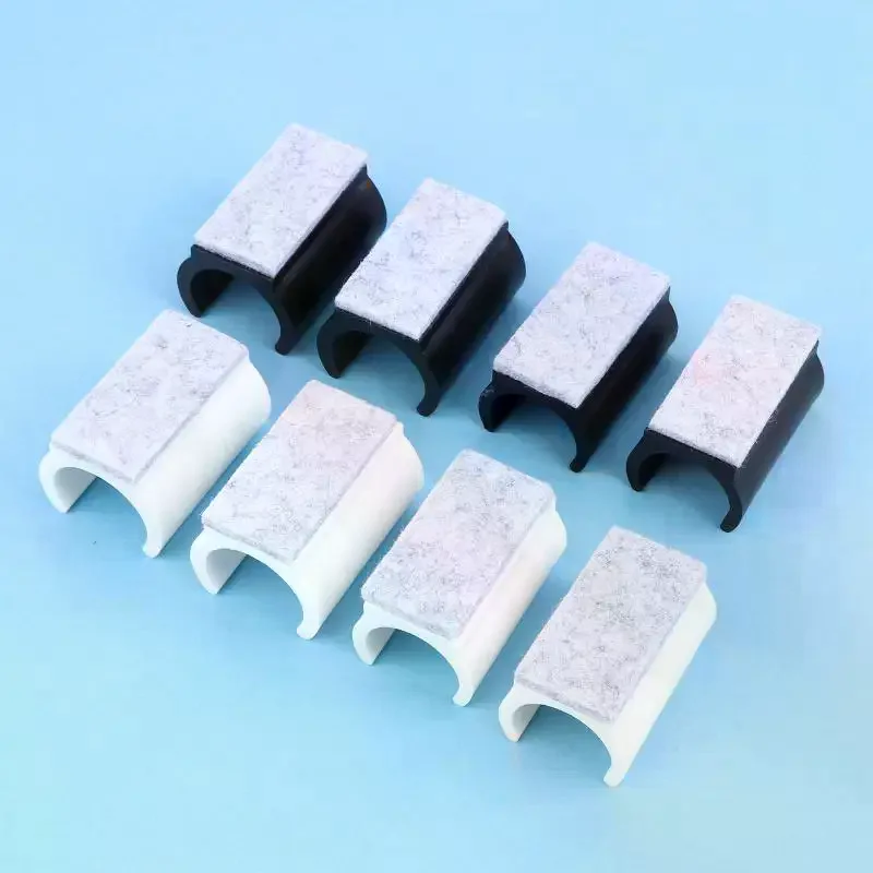 10Pcs U Shaped Chair Leg Pads 19/22/25mm Non Slip Noise Reduction Chair Leg Caps Felt Floor Protectors Furniture Accessories