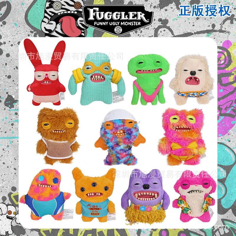 

Fuggler Kawaii Plushies Cute Tooth Monster Vacation Series Plush Doll Ugly Cute Funny Toy Holiday Gifts