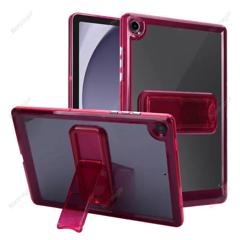 Clear Stand Case for Samsung Galaxy Tab A9 Plus A11 Plus 11'' 2026 A11+ A9+ Acrylic+TPU Tablet Funda Cover for Tab A9 A11 8.7''