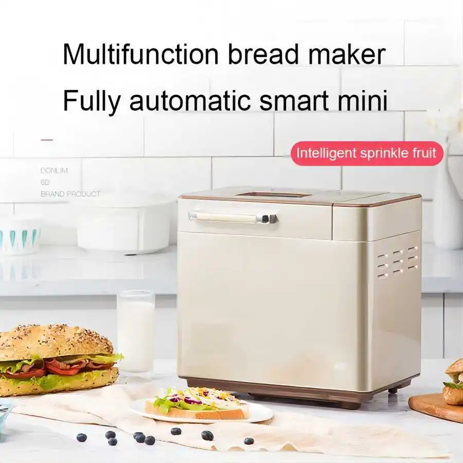 

Electric Bread Maker Intelligent Automatic Feeding Cake Baking Machine Toaster Yogurt Fermenter Dough Mixer Fruit Nut Dispenser