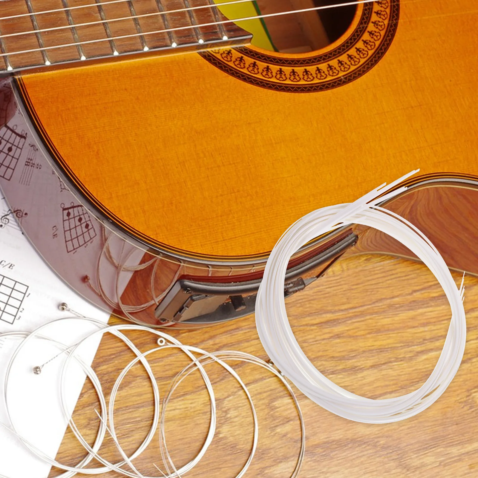 

8pcs 1700x2x08mm ABS Material Guitar Purfling Strips Protective Edge Inlay Decoration for Acoustic Guitar Accessories