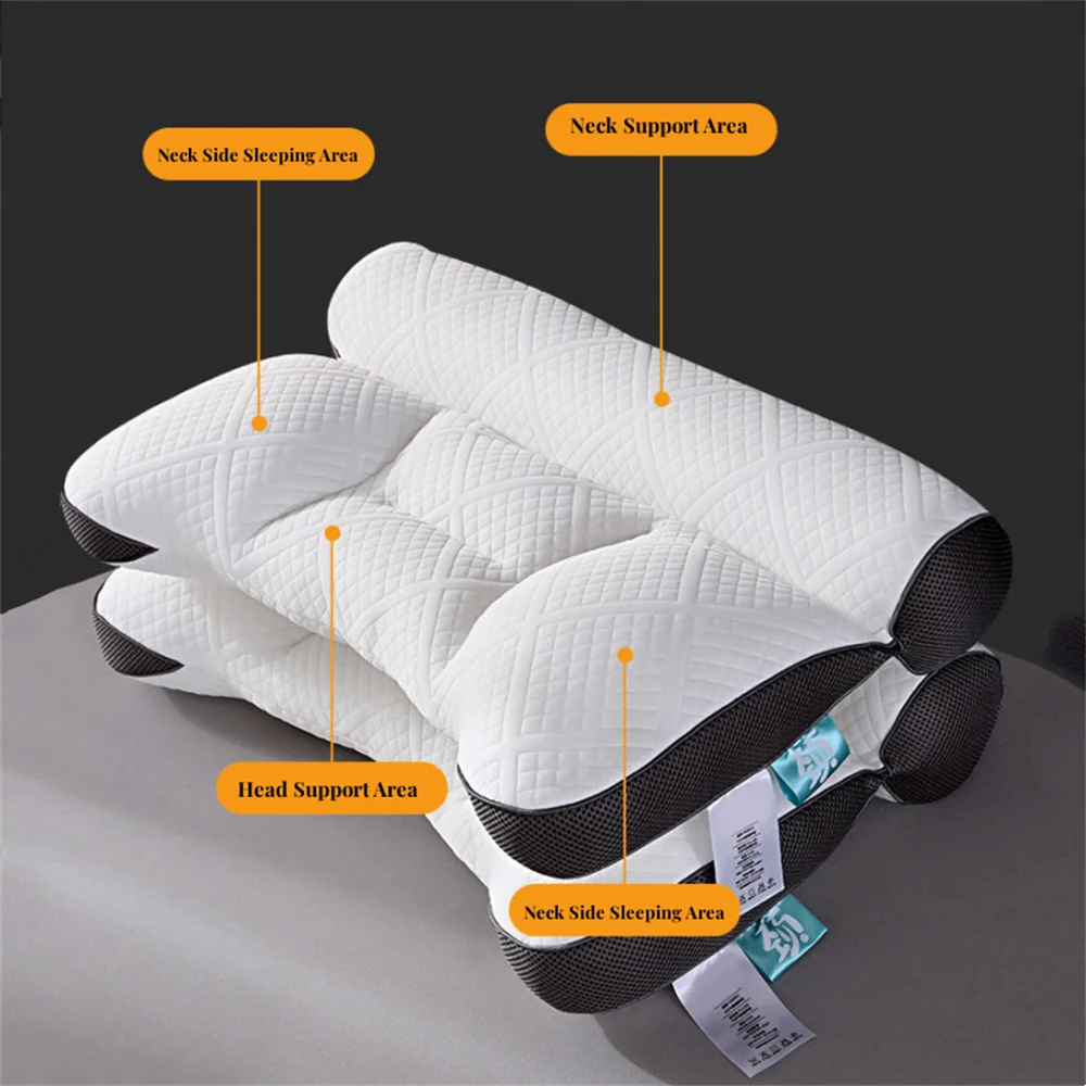 Super Ergonomic Pillow 40*60cm Memory Cotton Orthopedic Pillow Slow Rebound Sleeping Pillows Ergonomic Relax Cervical For Adult