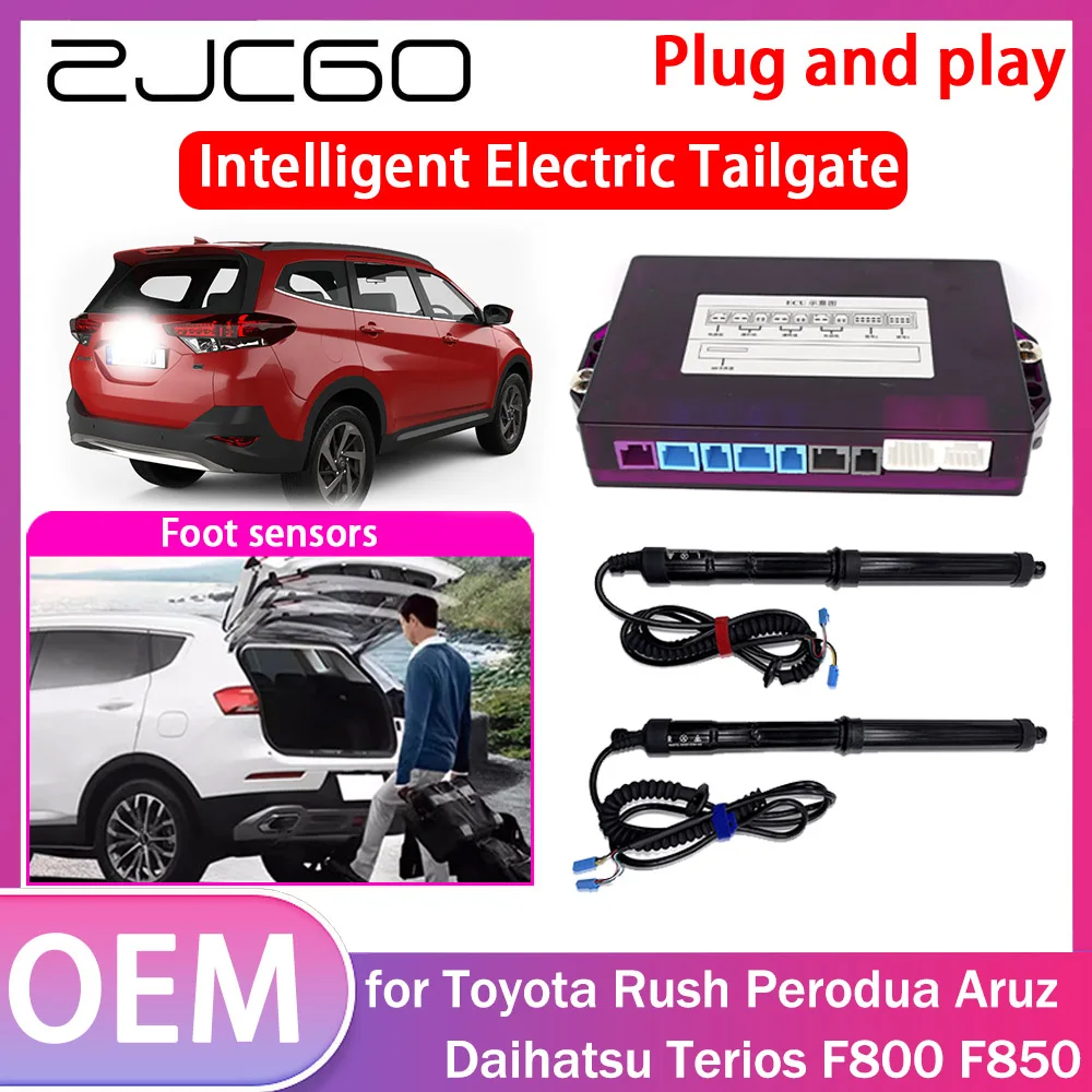 ZJCGO Electric Tailgate Lift Drive Trunk Opening Tail Gate Lift Soft Close Car Door for Toyota Rush Perodua Aruz Daihatsu Terios