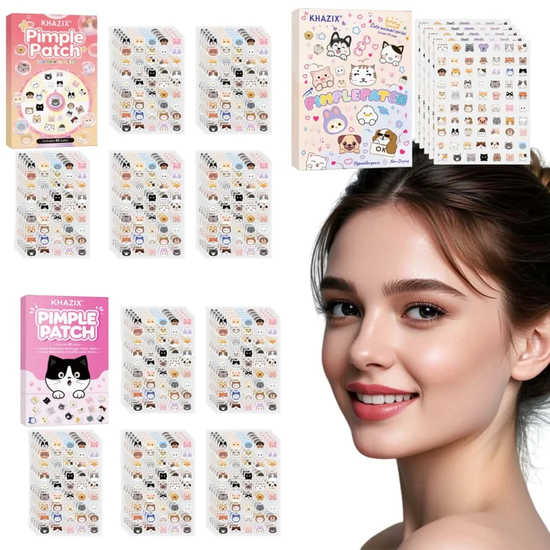 700pcs Cartoon acne patch, cute cat-shaped facial concealer acne patch, safe, non-toxic
