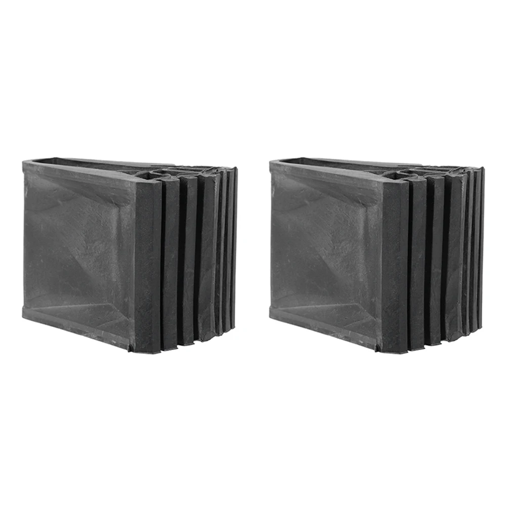 

2Pcs Foldable Ladder Non-slip Foot Pads 6 1x1 7cm Durable Covers PVC Mats Legs Cushion Sound Insulation Floor Protector Building