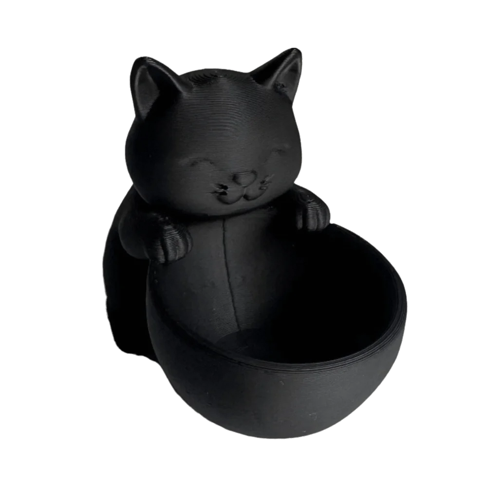 Potting Supplies Ornaments Cat-Shaped Planter Pot 3D Printed Desktop Storage Small Flowerpot Garden