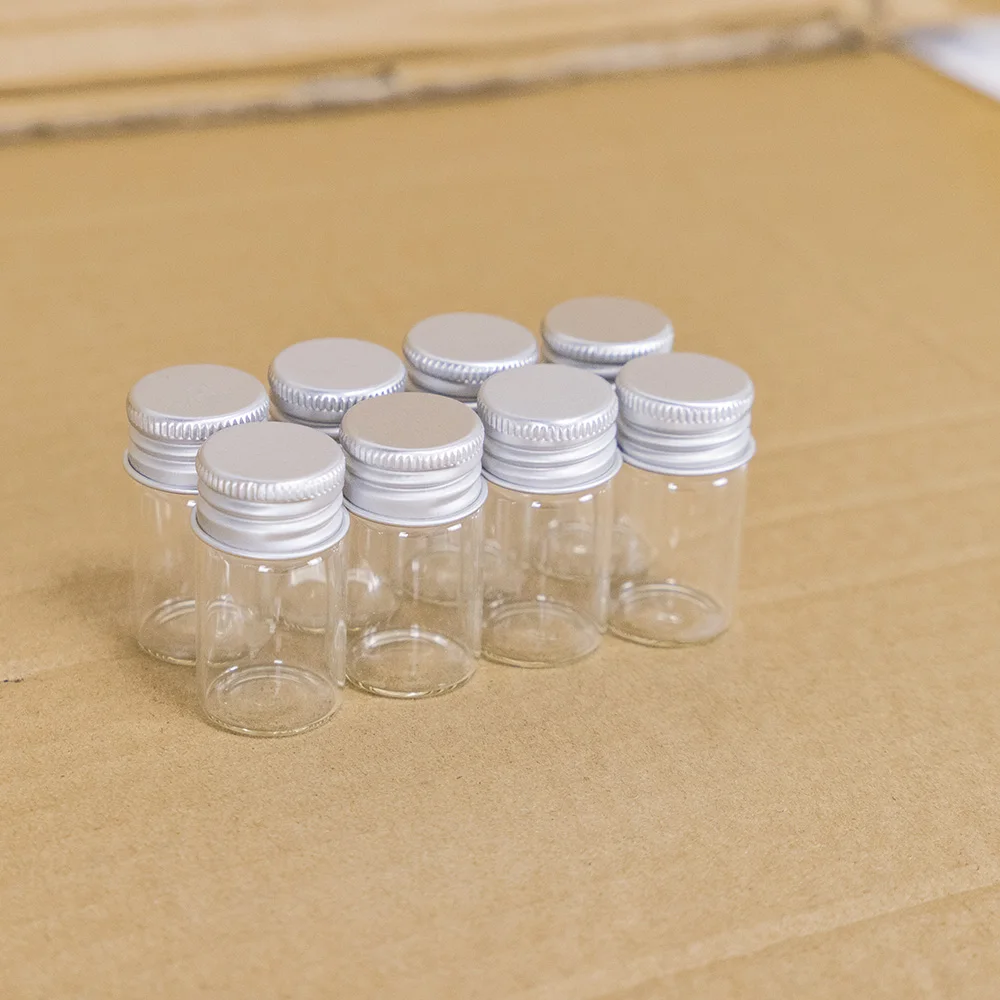 50 PCS 22*40mm 8ml Small Glass Storage Tiny 8cc Jars Vials Mini Containers DECORATIVE Bottles DIY Test Tube