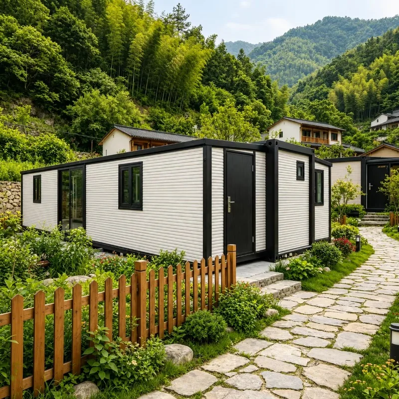 Luxury Fabricated House Prefabricated House 3 Bedrooms and Living Room Homes 20ft 40ft Prefab Container House Expandable Folding