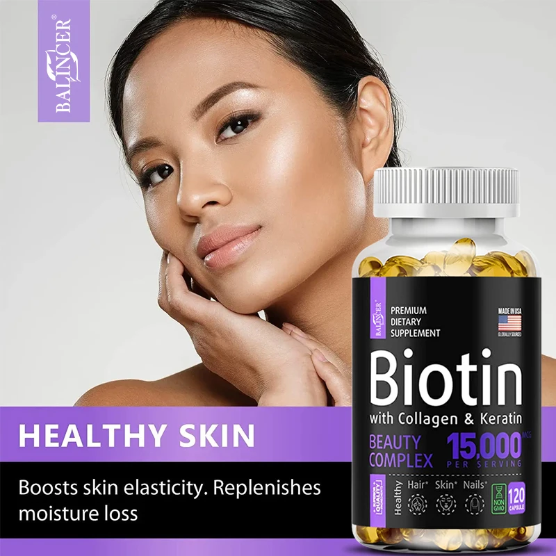 Hydrolyzed Collagen Capsules Skin Whitening, Joint, Hair and Nail Support Antioxidant, Firming Skin Care Collagen Supplement