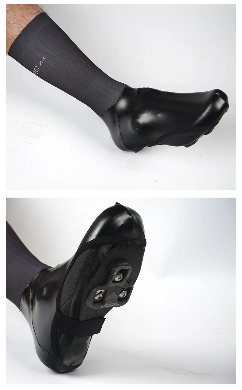 Rrskit wind- und wasserdichte Schuhabdeckung, leicht, elastisch, hochwertig, praktisch, für Rennradschuhe – Detail 7