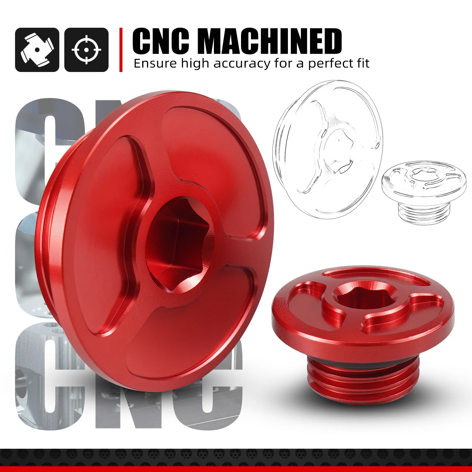 NICECNC لهوندا XR650L XR 650L 1993-2022 محرك دراجة نارية توقيت المقابس غطاء CRF450R 2002-2016 CRF250R 2010-2017 CRF1000L