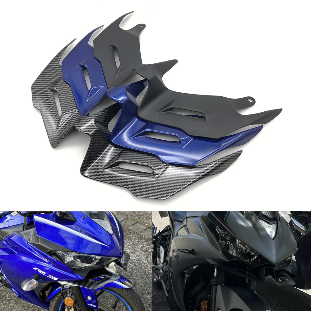 Motorcycle Front Beak Fairing Aerodynamic Winglet Lower Cover Protection For Yamaha YZF R3 R25 YZFR3 YZFR25 2014 -2016 2017 2018