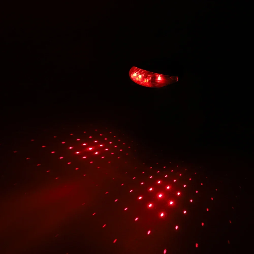 1/3pcs Waterproof Bicycle Cycling Lights Taillights LED Laser Safety Warning Bicycle Lights Bicycle Tail Bicycle Accessories