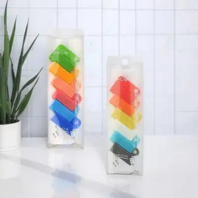 Abrazaderas de clasificación de archivos, Clips de plástico multiusos, accesorios para el hogar y la Oficina, abrazadera de clasificación de documentos portátil, 12 Uds.