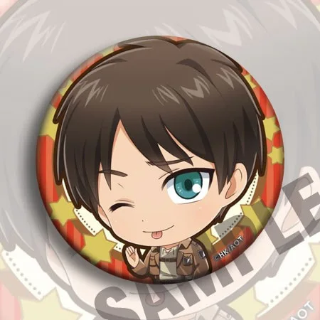Attack on Titan Anime Badge 58mm C Style Anime Merchandise Gift Pin Mikasa Levi Poster Collectible Fan Art Cosplay Accessories