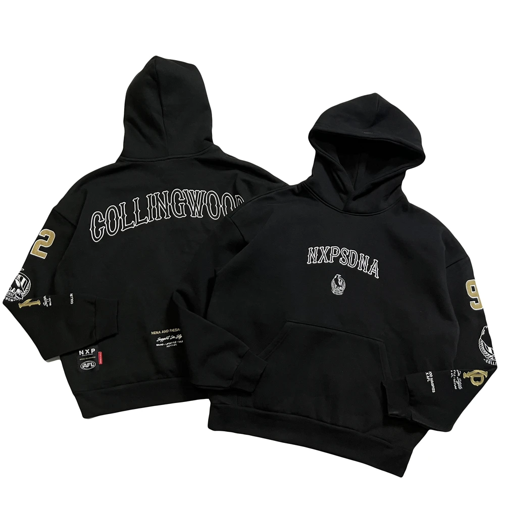 

L Australian Fooall Ravens T Высококачественная толстовка с вышивкой Повседневная спортивная модная толстовка Свободный крой Fce на подкладке из хлопка...